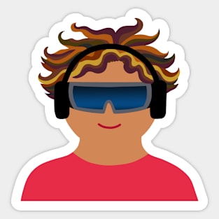 Virtual reality music sound for mental health therapy. Sticker